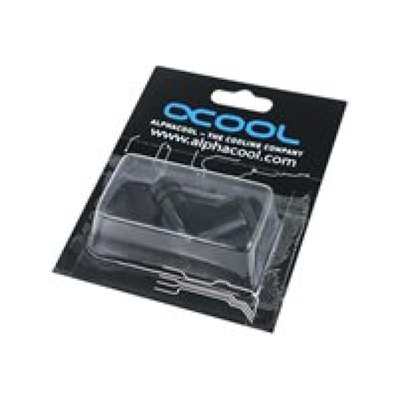 ALPHACOOL HF 10mm (3/8″) Schlauchanschluss 90° drehbar G1/4 mit O-Ring - Deep Black (17136)
