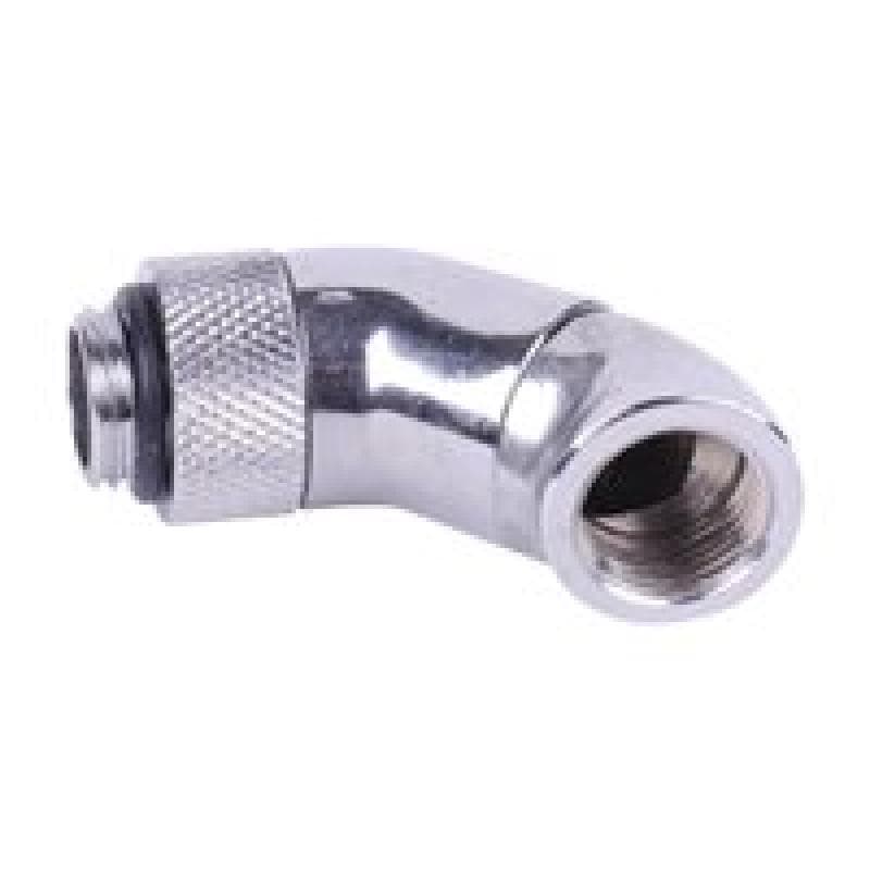 ALPHACOOL angled adaptor double 45° revolvable G1/4″ outer thread to G1/4″ inner thread - Flüssigkei