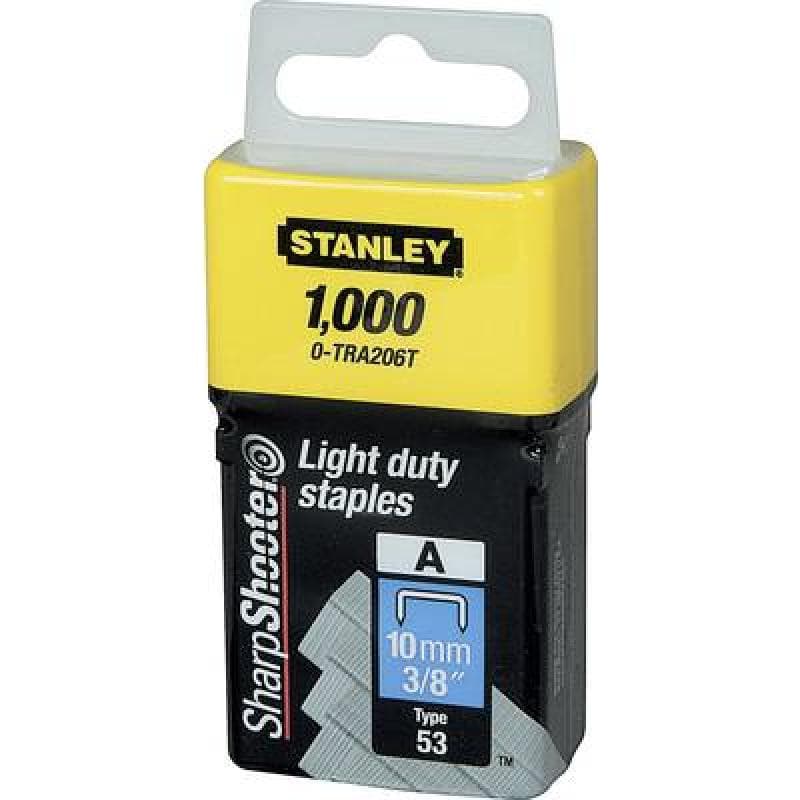 STANLEY BLACK & DECKER Stanley by Black und Decker Klammern Typ A 10mm 1000 Stück 1 Stück 1-TRA206T