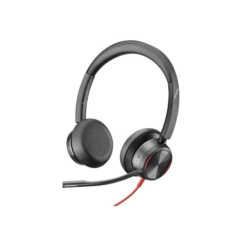 HP POLY Blackwire 8225 Stereo USB-C Headset + USB-C/A Adapter