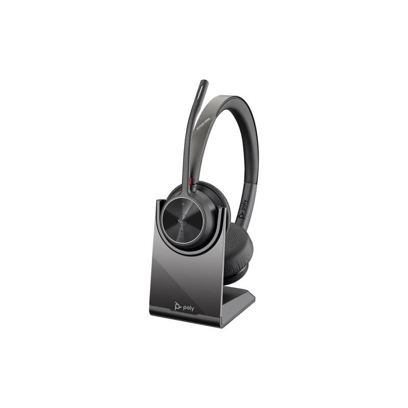 HP Poly Voyager 4320 Microsoft Teams Certified Headset +BT700 Dongle +Charging Stand