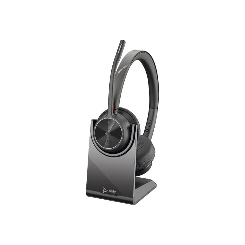 HP Poly Voyager 4320-M Microsoft Teams Certified Headset +BT700 Dongle +Charging Stand
