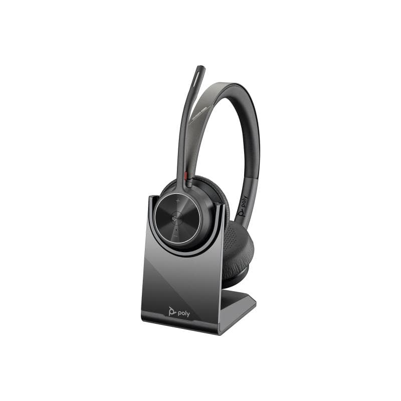 HP Poly Voyager 4320-M Microsoft Teams Certified Headset +BT700 Dongle +Charging Stand