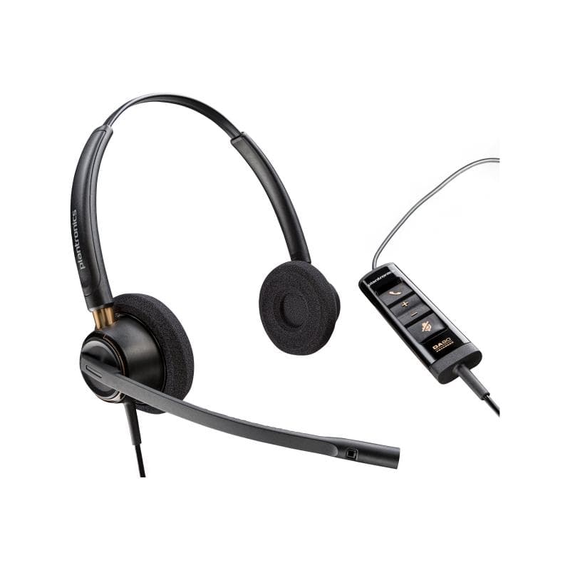 HP Poly EncorePro 525 Microsoft Teams Certified Stereo with USB-A Headset