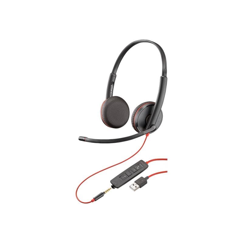 HP Poly Blackwire 3225 Stereo USB-A Headset Bulk