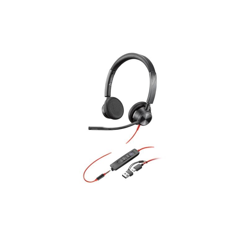 HP Poly Blackwire 3325 Stereo Microsoft Teams Certified USB-C Headset