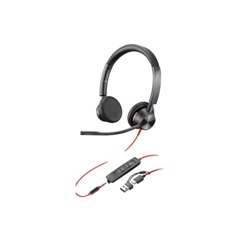 HP Poly Blackwire 3325 Stereo Microsoft Teams Certified USB-C Headset