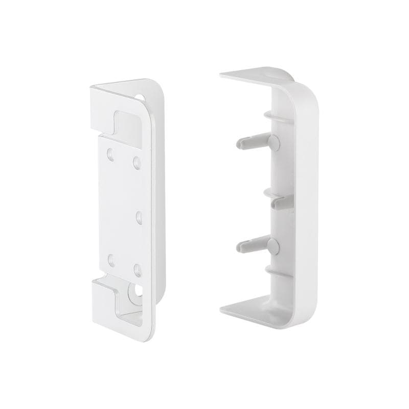 INLINE Slatwall Befestigungswinkel fuer Wandhalterung Panel weiss 2er
