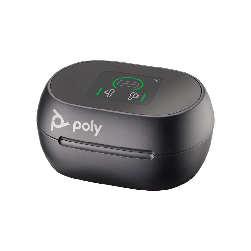 HP Poly Voyager Free 60+ UC Black Touchscreen Charge Case for BT700 USB-A Adapter