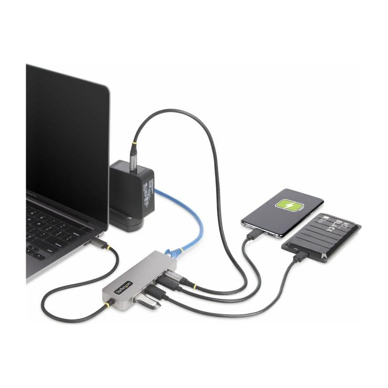 STARTECH.COM 3-Port USB-C Hub 2.5Gbps Ethernet 100W PD Pass-Through
