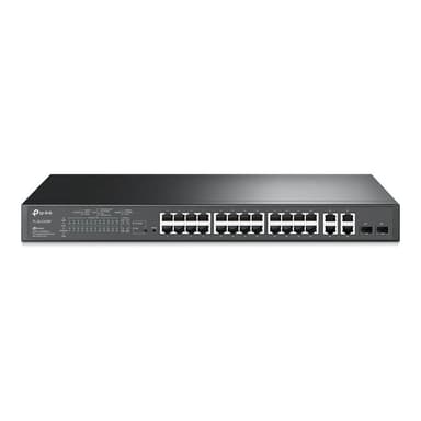 TP-LINK Omada 24-Port 10/100 Mbps + 4-Port Gigabit Smart Switch with 24-Port PoE+