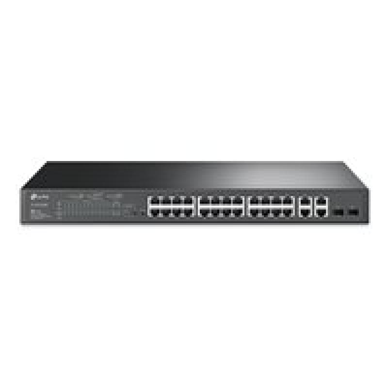 TP-LINK Omada 24-Port 10/100 Mbps + 4-Port Gigabit Smart Switch with 24-Port PoE+