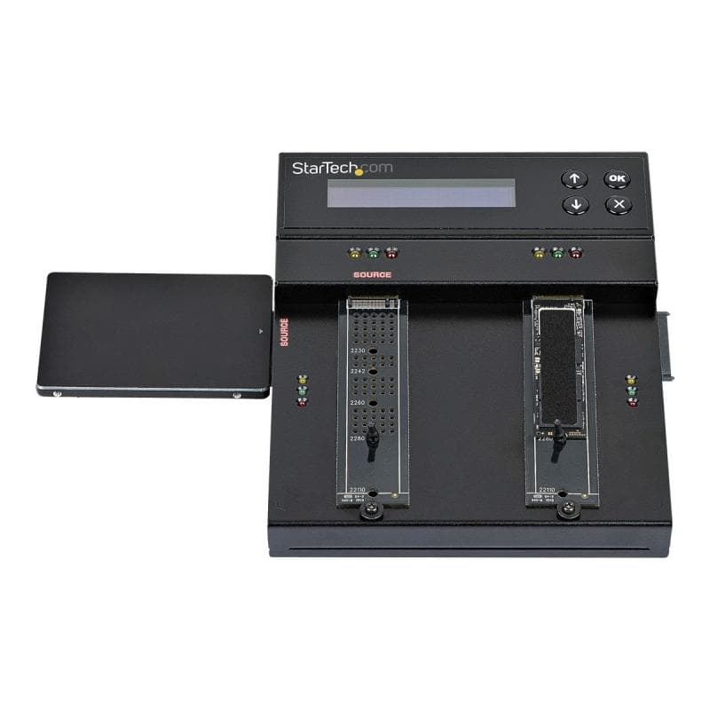 STARTECH.COM Standalone M.2 SATA M.2 NVMe Duplicator/Eraser HDD/SSD Cloner/Wiper