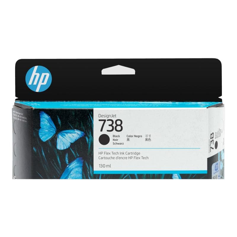 HP 738 300-ml Black DesignJet Ink Cartridge