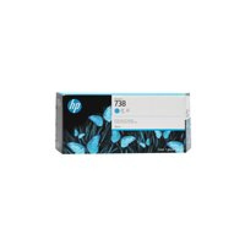 HP 738 300-ml Cyan DesignJet Ink Cartridge