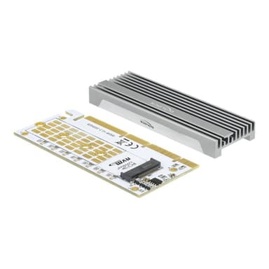 DELOCK PCI Express x16 x1 / x4 / x8 Karte zu 1 x NVMe M.2 Key M mit LED Beleuchtung