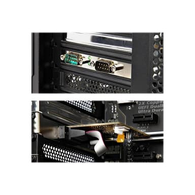 STARTECH.COM 2 Port PCI Express Serielle Schnittstellenkarte PCIe auf RS232 Karte Serielle Adapter K