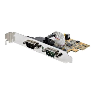 STARTECH.COM 2 Port PCI Express Serielle Schnittstellenkarte PCIe auf RS232 Karte Serielle Adapter K