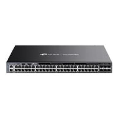 TP-LINK Omada 48-PortGigabit Stackable L3 Managed PoE+ Switch with 6 10GE SFP+ Slots