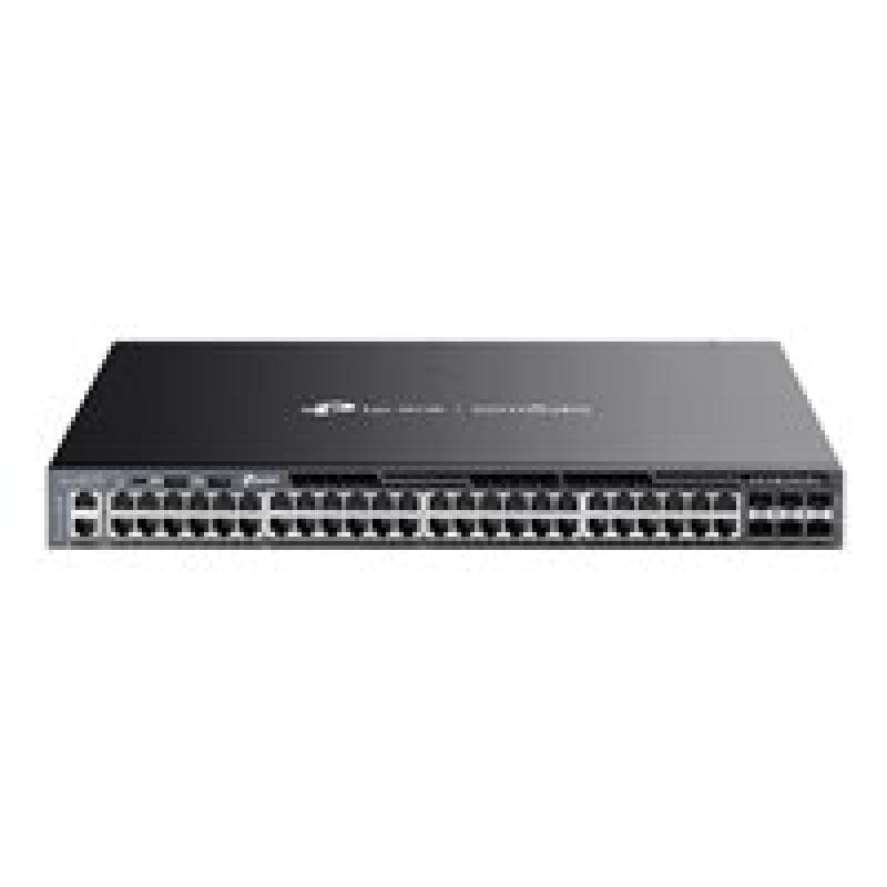 TP-LINK Omada 48-PortGigabit Stackable L3 Managed PoE+ Switch with 6 10GE SFP+ Slots