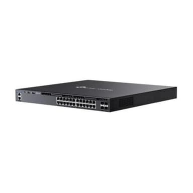 TP-LINK Omada 24-PortGigabit Stackable L3 Managed PoE+ Switch with 4 10GE SFP+ Slots