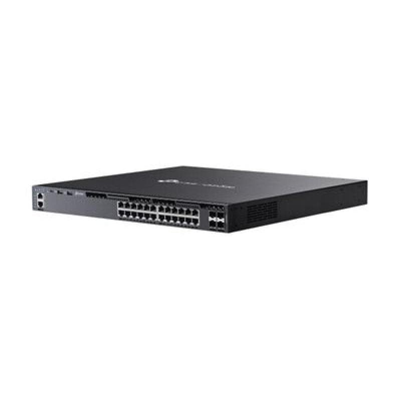 TP-LINK Omada 24-PortGigabit Stackable L3 Managed PoE+ Switch with 4 10GE SFP+ Slots