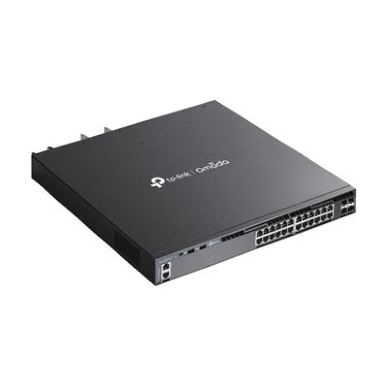 TP-LINK Omada 24-PortGigabit Stackable L3 Managed PoE+ Switch with 4 10GE SFP+ Slots