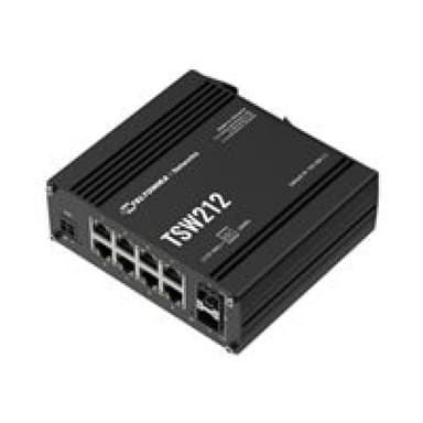 TELTONIKA · Switch· TSW212· 8 Port Gigabit Industrial managed Switch 2 SFP