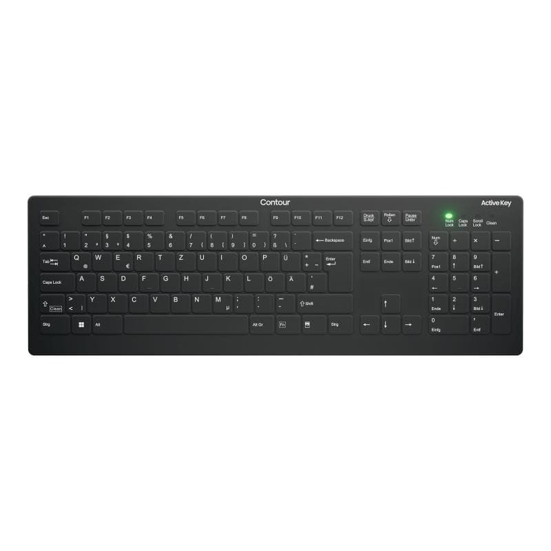 CHERRY Keyboard AK-C8112 Medical wireless sealed [DE] black IP68 +++ kabellos, vollversiegelt, IP68