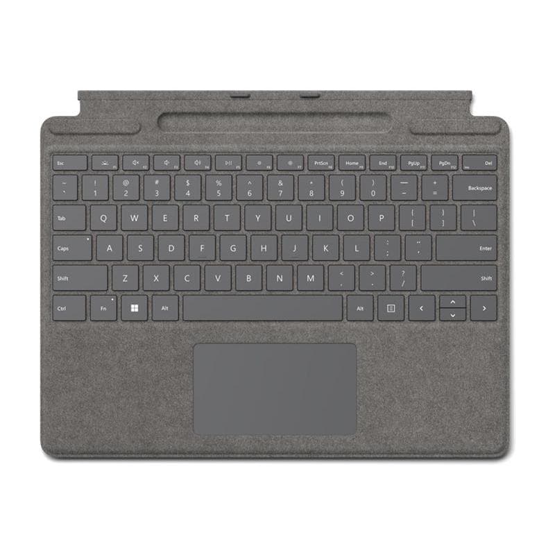 MICROSOFT Surface Pro Keyboard [DE] Platin mit Pen Storage ohne Pen dabei / mit Copilot Button
