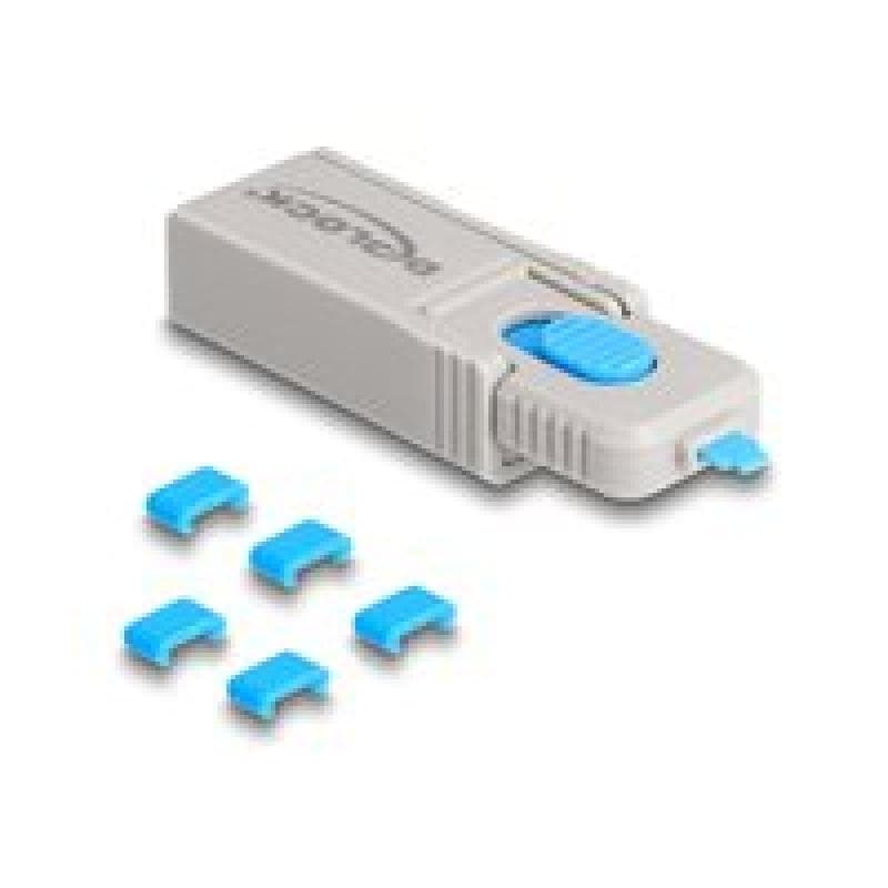 DELOCK USB Type-C Port Blocker Set für USB Type-C Buchse