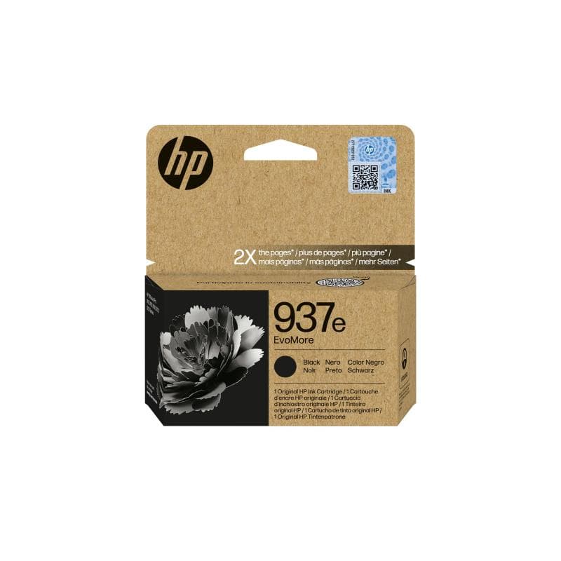 HP EvoMore 4S6W9NE Tintenpatrone schwarz No. 937e