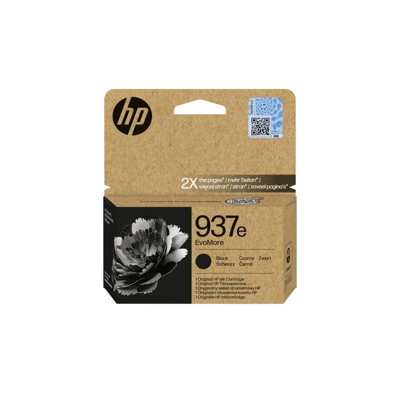 HP EvoMore 4S6W9NE Tintenpatrone schwarz No. 937e