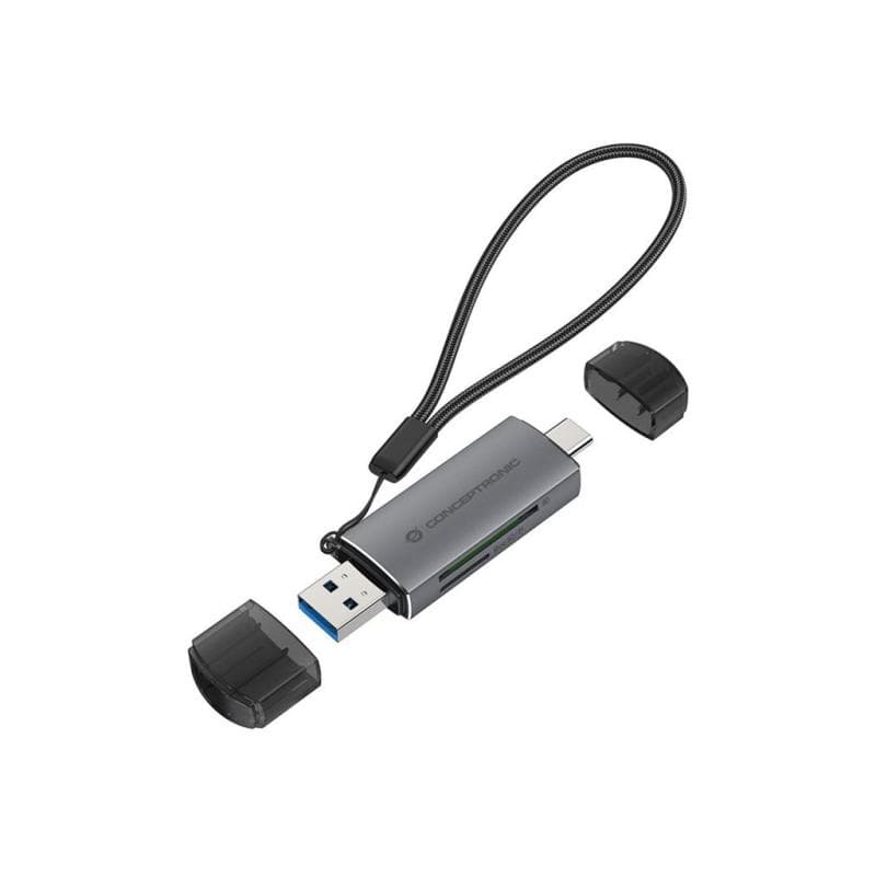CONCEPTRONIC Card reader USB-C/USB-A Micro SD/TF sw