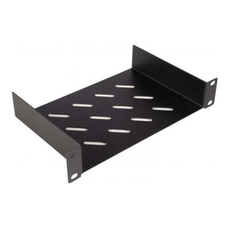 EQUIP Fachboden fest 10″ für Serverschränke, 1U 15cm sw