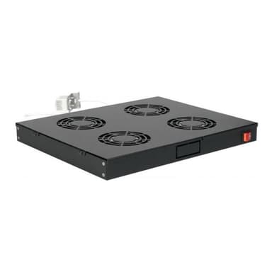 EQUIP Lüftermodul 19″ für Serverschränke, 4xLüfter RAL9005