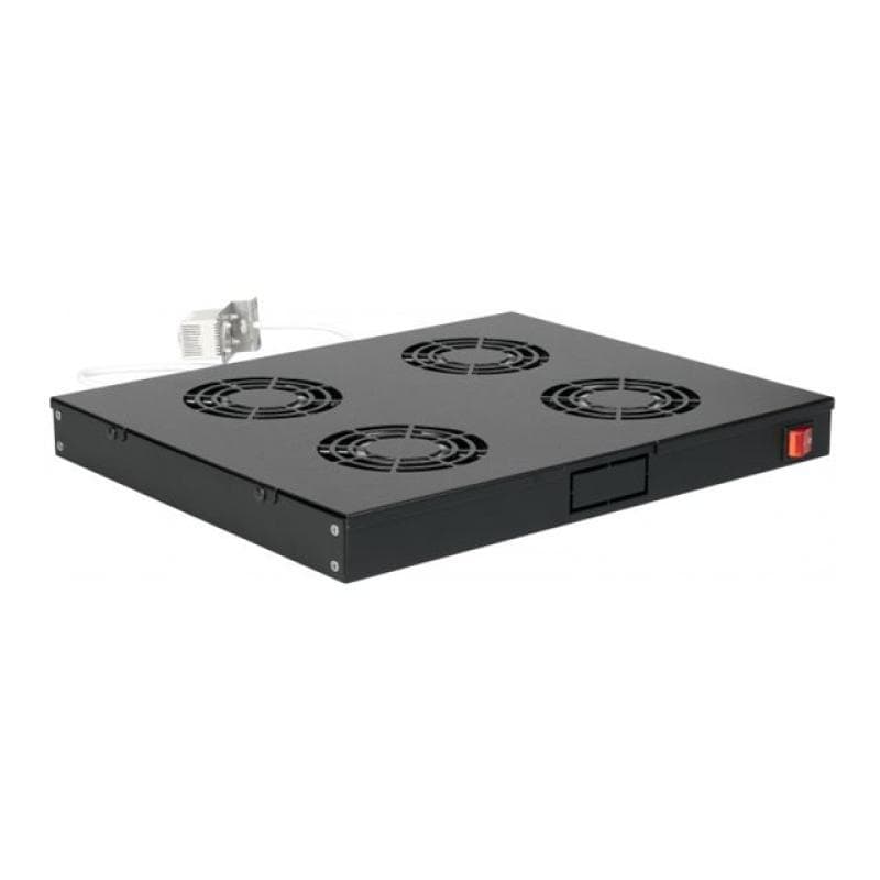 EQUIP Lüftermodul 19″ für Serverschränke, 4xLüfter RAL9005