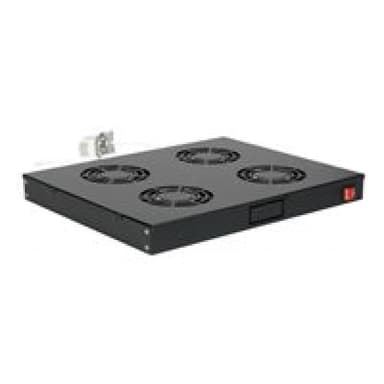 EQUIP Lüftermodul 19″ für Serverschränke, 4xLüfter RAL9005