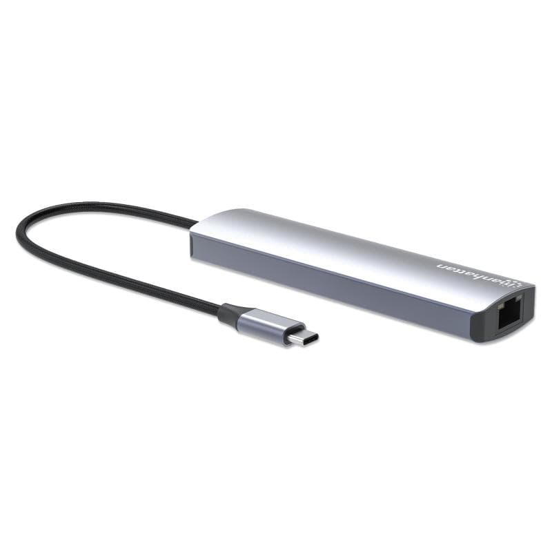 MANHATTAN 7-in-1 4K USB-C Dockingstation 1xHDMI 2xUSB 10Gb/s