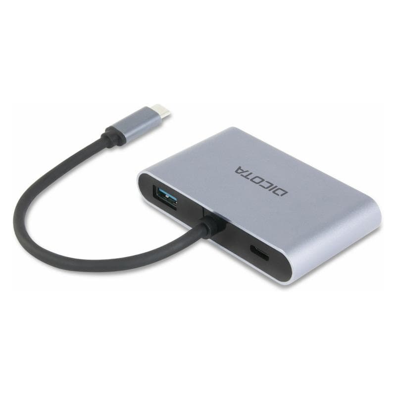 DICOTA USB-C Portable 5-in1 Docking Station 4K HDMI/DP PD