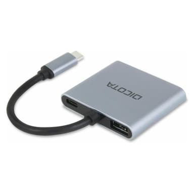 DICOTA USB-C Portable 4-in1 Docking Station 4K HDMI PD 100W