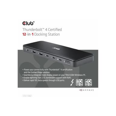 CLUB3D Thunderbolt4 12-in-1 Dockingstation retail