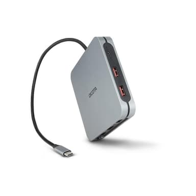 DICOTA USB-C 10-in-1 Docking Station 8K HDMI PD 100W silver