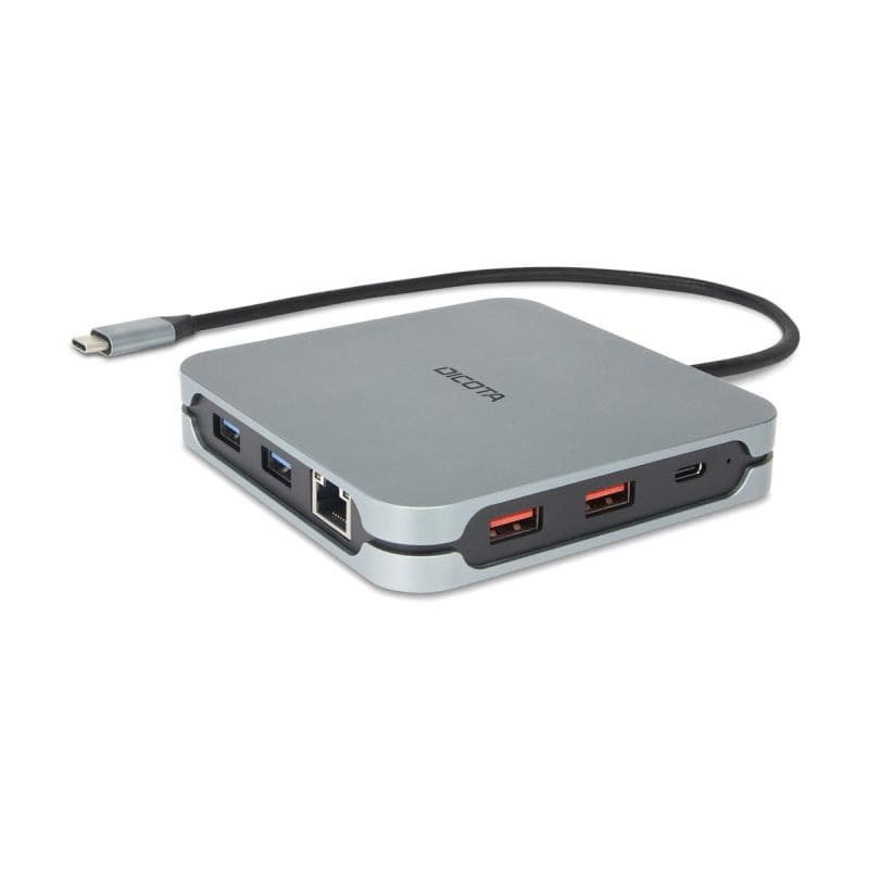 DICOTA USB-C 10-in-1 Docking Station 8K HDMI PD 100W silver