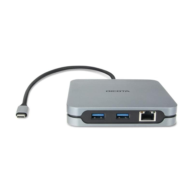 DICOTA USB-C 10-in-1 Docking Station 8K HDMI PD 100W silver