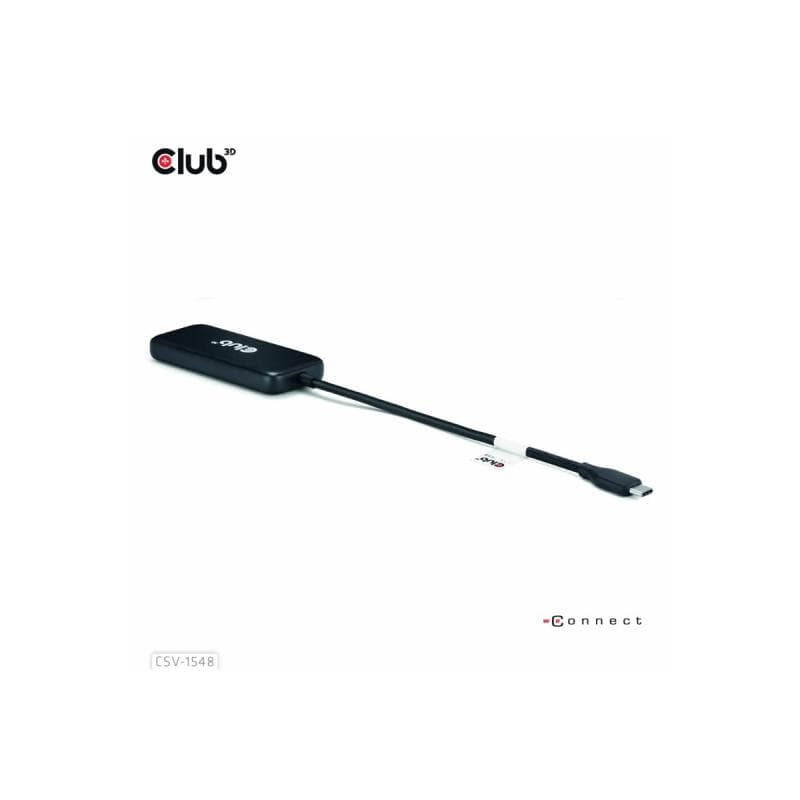CLUB3D USB-Hub Typ C > 4x USB Typ C 10Gbps + 100W PD St/Bu retail