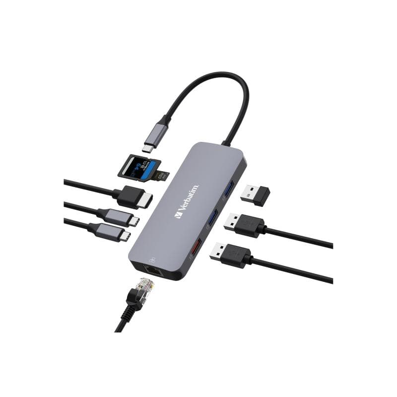 VERBATIM USB-C Pro Multiport Hub 9 Port CMH-09