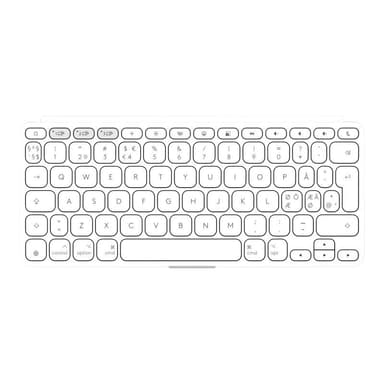 LOGITECH KEYS-TO-GO 2 PALE GREY - PAN - NORDICS-517