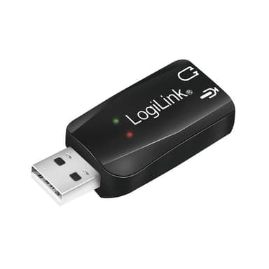 LogiLink UA0053 USB Soundkarte mit Virtual 3 D Soundeffect