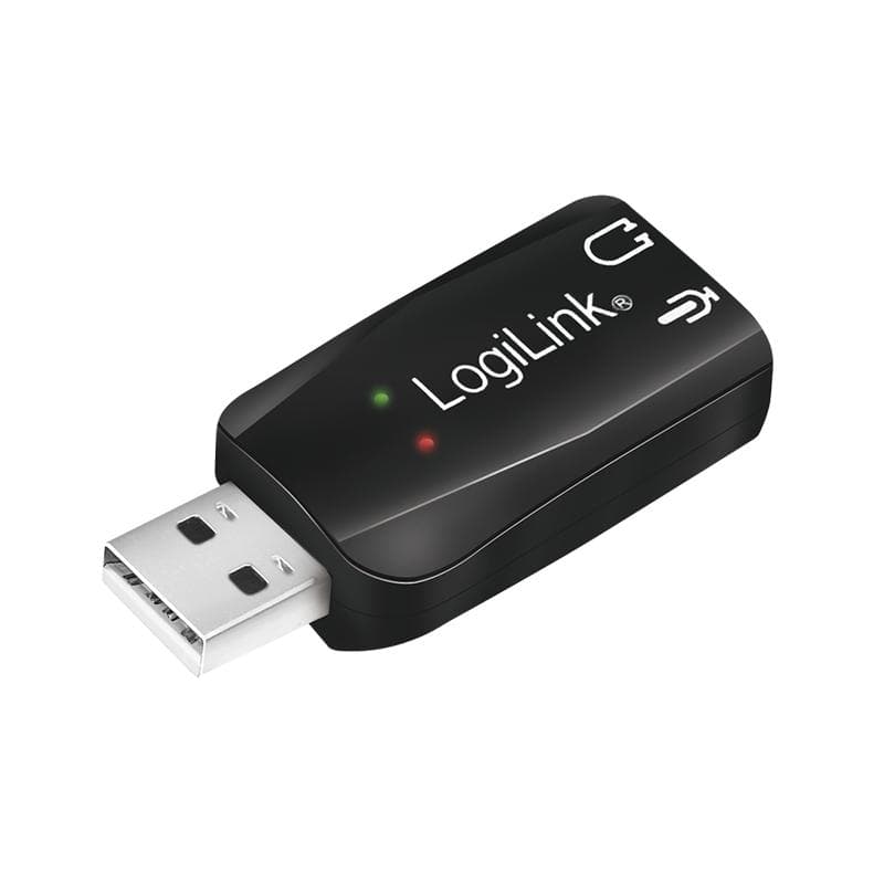 LogiLink UA0053 USB Soundkarte mit Virtual 3 D Soundeffect